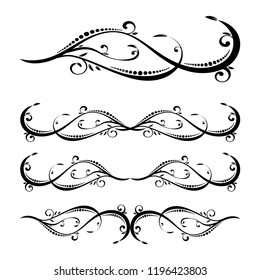 Floral swirls and flowers. Border for the cover. vector illustration
