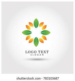 Floral Symbol & Icon Logo Vector Template