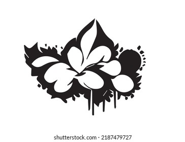 Blumensymbol - Tinte für den Druck