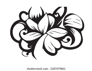 Floral Symbol - Ink for Printing