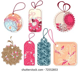 Floral tags collection