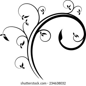 Floral tattoo pattern