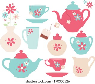 Floral Tea Set