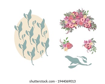 Floral template for you text 