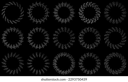 Floral templates for Invitation cards. Flower wedding invitation.
