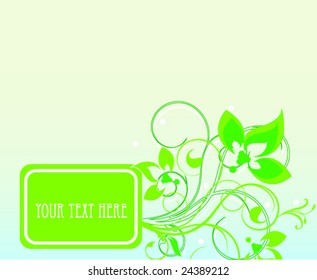 floral text frame