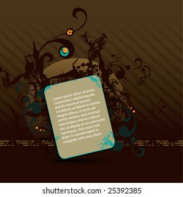 floral text frame