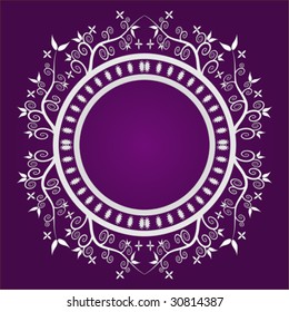 Floral text frame with space to include your own text