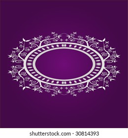 Floral text frame with space to include your own text