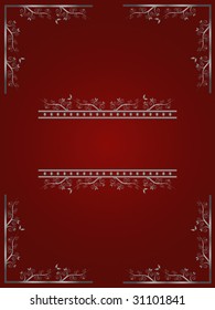 Floral text frame with space to include your own text