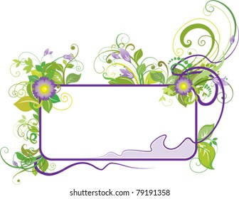 Floral text place eps8