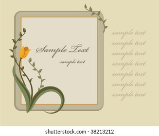 floral text template