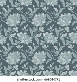 Floral textile background