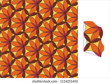 Floral textile pattern. Background. Wallpaper.