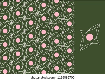 Floral textile pattern. Background. Wallpaper. Сurtains.