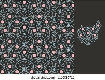 Floral textile pattern. Background. Wallpaper. Сurtains.