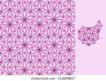 Floral textile pattern. Background. Wallpaper. Сurtains.