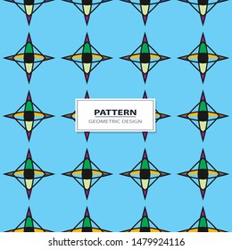 Floral textile print. Islamic seamless design. Oriental background with abstract flowers. Hexagonal pattern.