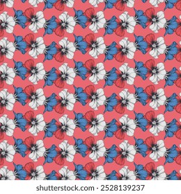 Floral Textile Seamless Pattern Design