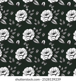 Floral Textile Seamless Pattern Design
