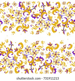 floral textile seamless vector pattern. colorful flowers