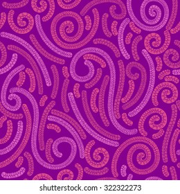 Floral textile wallpaper seamless pattern.