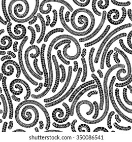 Floral textile wallpaper seamless pattern.