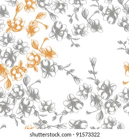 floral texture in baroque style