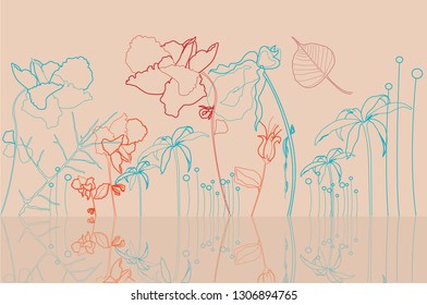 Floral Texture Card