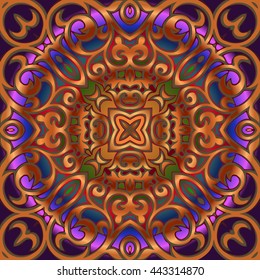 Floral texture for design Vector damask pattern element.