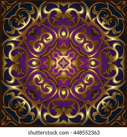 Floral texture for design Vector damask pattern element.