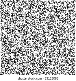 Floral texture. Eau-forte illustration CCIX.