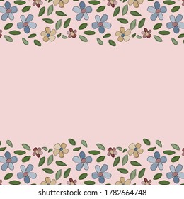 Floral texture for fabrics and textiles. Vector background