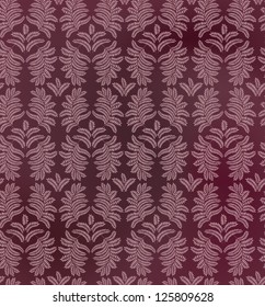 floral texture. leaves seamless pattern on purple background