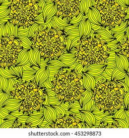 floral texture light green