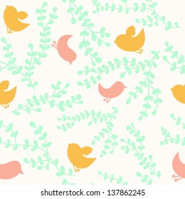 Floral texture, seamless pattern. Copy that square to the side and you'll get seamlessly tiling pattern which gives the resulting image the ability to be repeated or tiled without visible seams.