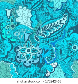 floral theme. Seamless pattern can be used for wallpaper, pattern fills, web page background, surface textures.