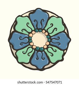 Floral tile