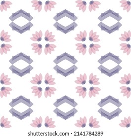 Floral tile with kaleidoscope pattern