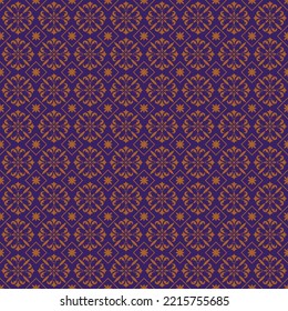 Floral tile pattern template elegant dark repeating design