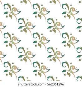 Floral Toile Small Offset