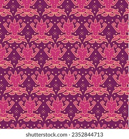 Floral traditional etnic background vector