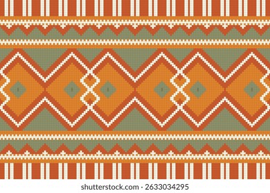 Floral traditional Ukrainian cross-stitch Embroidery pixel Geometric ethnic pattern. Romanian, Vyshyvanka, Slavic ornament style.Detailed Vector for border,neckline embroidery,neckline design,textile.