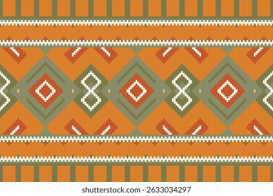 Floral traditional Ukrainian cross-stitch Embroidery pixel Geometric ethnic pattern. Romanian, Vyshyvanka, Slavic ornament style.Detailed Vector for border,neckline embroidery,neckline design,textile.