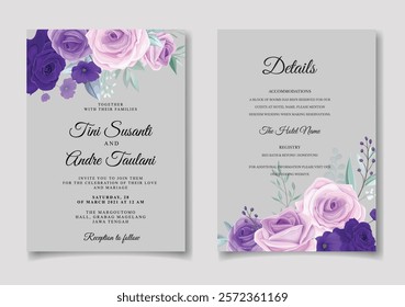 Floral and Traditional Wedding Invitation. Illustrator and designer. Wedding Invites, save the date, Birthday Invites, Video Invites, E-Cards.