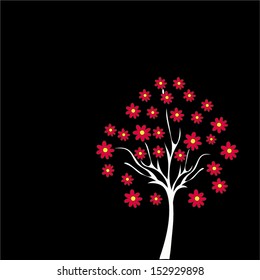 floral tree background