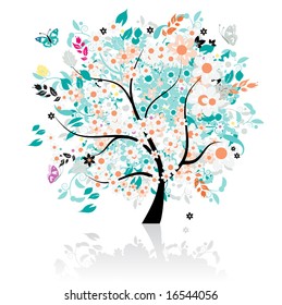 Floral tree beautiful
