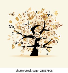 Floral tree beautiful