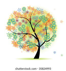 Floral tree beautiful