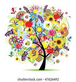 Floral tree beautiful